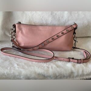 Aimee Kestenberg Riverside convertible crossbody bag pink silver